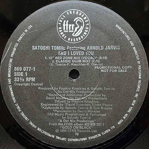 SATOSHI TOMIIE feat. ARNOLD JARVIS // AND I LOVED YOU (5VER)