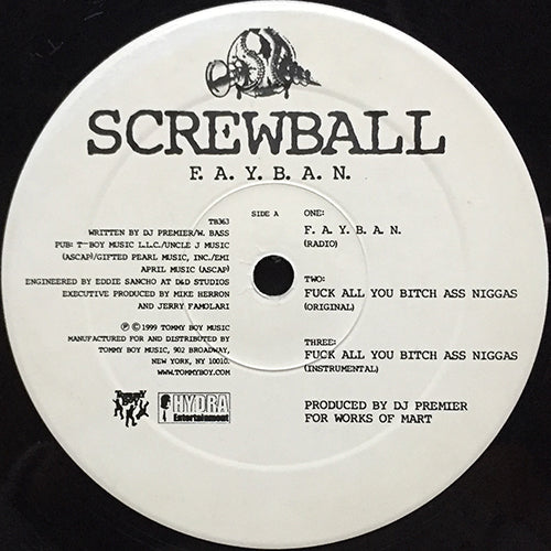 SCREWBALL // F.A.Y.B.A.N. (3VER) / SEEN IT ALL (3VER)