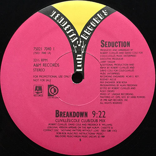 SEDUCTION // BREAKDOWN (CLIVILLE/COLE CLUB/DUB MIX) / (DUB MIX #2)