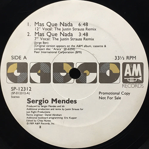 SERGIO MENDES // MAS QUE NADA (REMIX) (4VER)