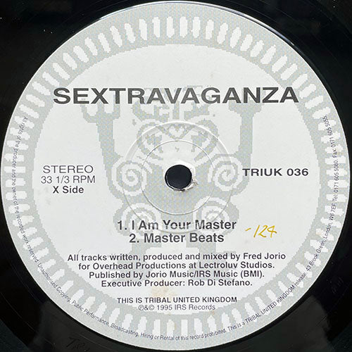 SEXTRAVAGANZA // SEXTRAVAGANZA (EP) inc. I AM YOUR MASTER / MASTER BEATS / SEX WITH YOU / GET YOU HIGH