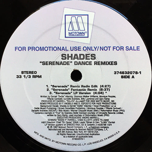SHADES // SERENADE (REMIX & LP VERSION) (6VER)