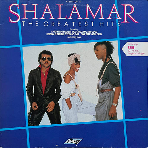 SHALAMAR // THE GREATEST HITS (LP) + FREE 12" inc. A NIGHT TO REMEMBER (M&M MIX) / TAKE THAT TO THE BANK / THERE IT IS / A MIX TO REMEMBER (MEGAMIX)