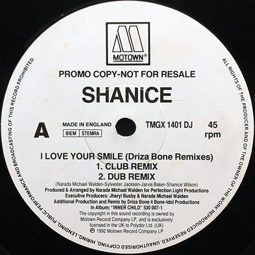 SHANICE // I LOVE YOUR SMILE (DRIZA BONE REMIX & ORIGINAL) (4VER)