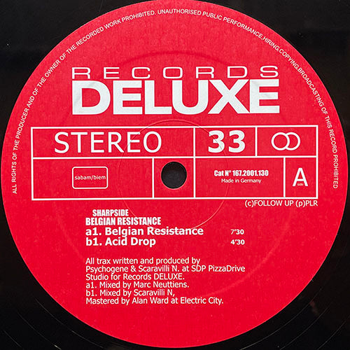 SHARPSIDE // BELGIAN RESISTANCE (7:30) / ACID DROP (4:30)