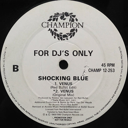 SHOCKING BLUE // VENUS (REMIX & ORIGINAL) (4VER)