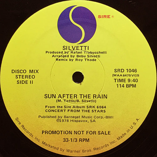 SILVETTI // CONCERT FROM THE STARS (9:17) / SUN AFTER THE RAIN (9:40)