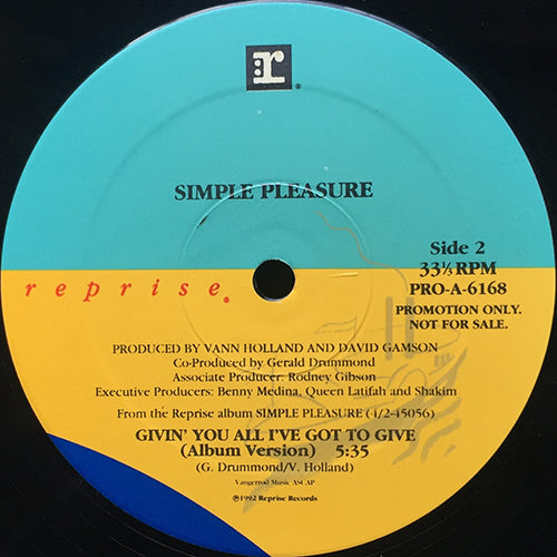 SIMPLE PLEASURE // GIVIN' YOU ALL I'VE GOT TO GIVE (2VER)