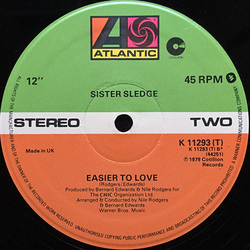 SISTER SLEDGE // WE ARE FAMILY / EASIER TO LOVE