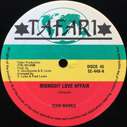 SIXIE MORRIS / RASTA CONNECTION // MIDNIGHT LOVE AFFAIR / (VERSION)