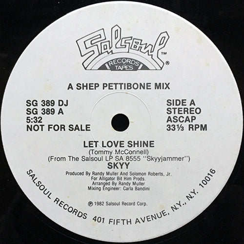 SKYY // LET LOVE SHINE (5:32) / INST (5:50)