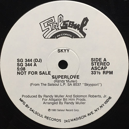 SKYY // SUPERLOVE (5:08) / NO MUSIC (2:19)