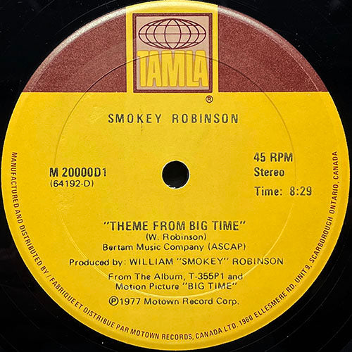 SMOKEY ROBINSON // THEME FROM BIG TIME (8:29)
