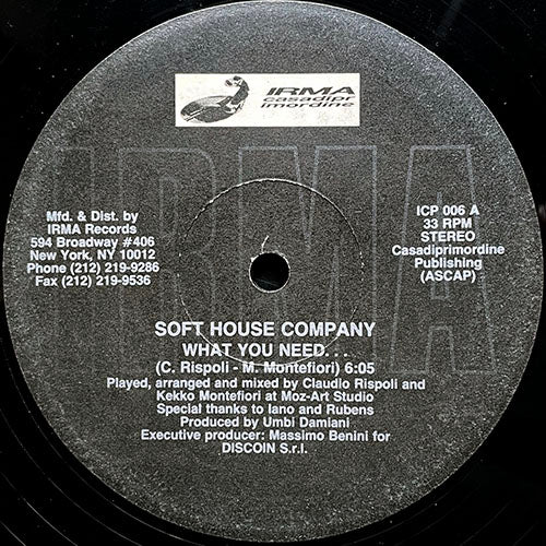 SOFT HOUSE COMPANY // WHAT YOU NEED / A LITTLE PIANO