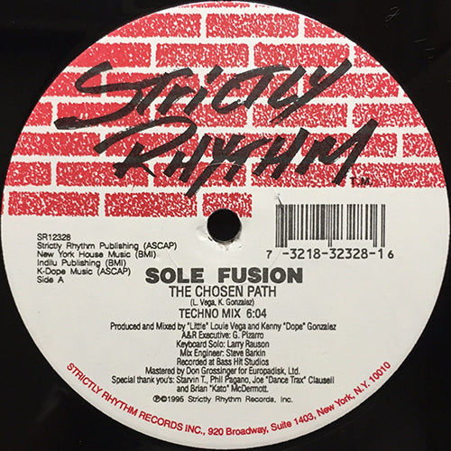 SOLE FUSION // THE CHOSEN PATH (TECHNO MIX) (6:04) / (TRANCE MIX) (6:05)