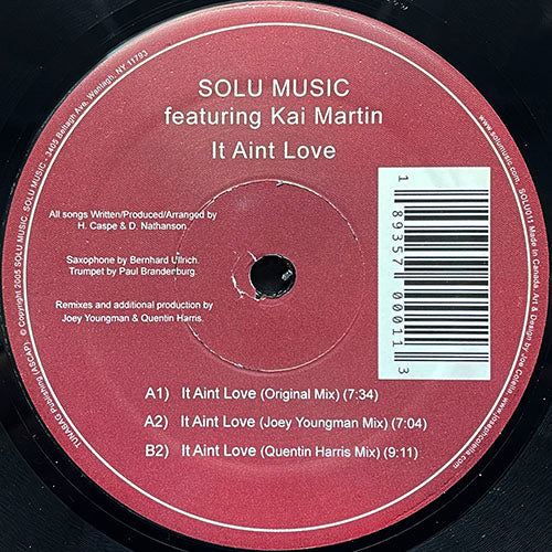 SOLU MUSIC feat. KAI MARTIN // IT AIN'T LOVE (REMIX & ORIGINAL) (3VER)