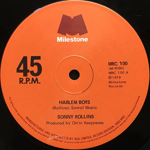 SONNY ROLLINS // HARLEM BOYS / MY IDEAL