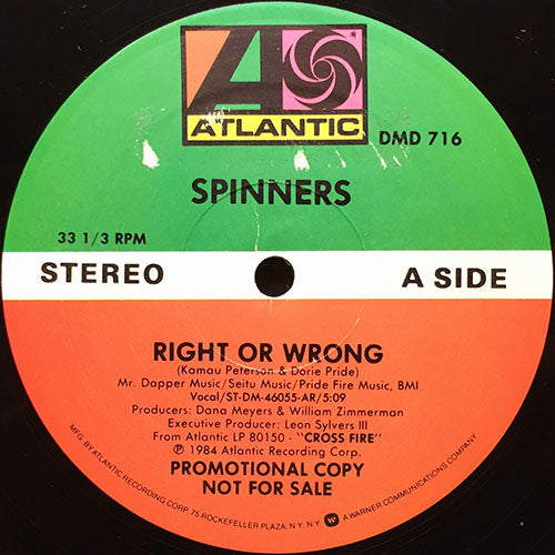 SPINNERS // RIGHT OR WRONG (5:09)