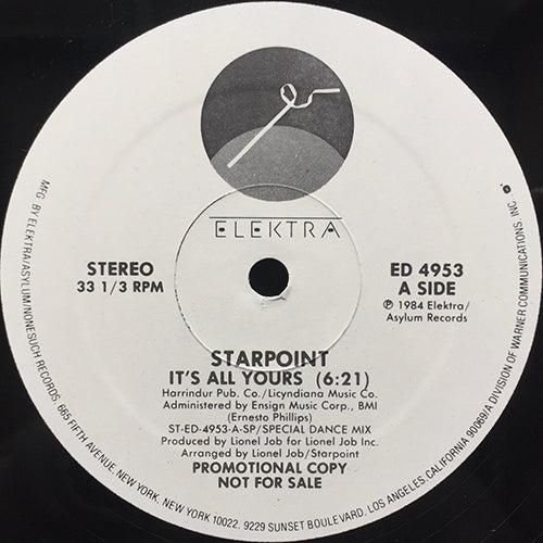 STARPOINT // IT'S ALL YOURS (6:21/3:54/4:50)