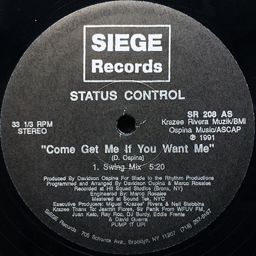 STATUS CONTROL // COME GET ME IF YOU WANT ME / INTERSPECT (3VER)