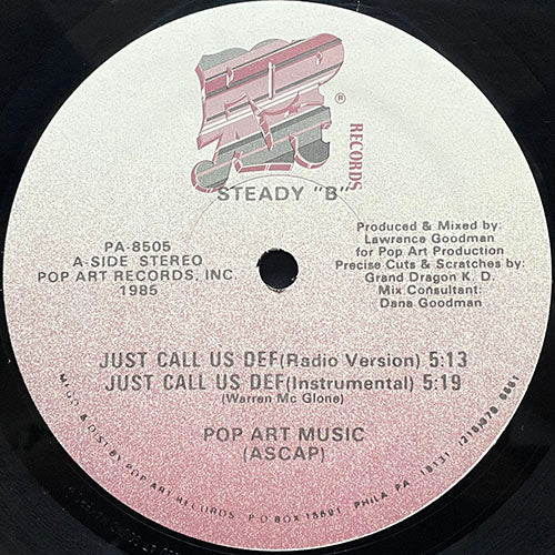 STEADY B // JUST CALL US DEF (2VER) / FLY SHANTE (3VER)