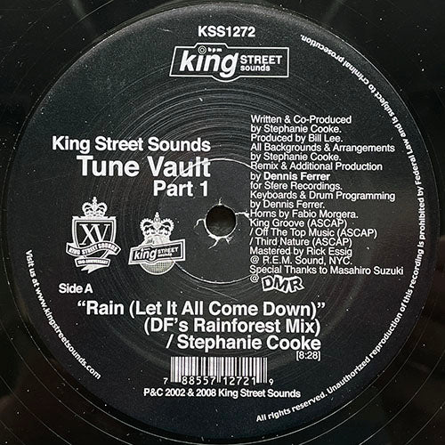 STEPHANIE COOKE / ANANDA PROJECT // TUNE VAULT VOL.1 (EP) inc. RAIN (LET IT ALL COME DOWN) (DF'S RAINFOREST MIX) / KISS KISS KISS (ERIC KUPPER CLUB MIX)