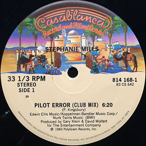 STEPHANIE MILLS // PILOT ERROR (CLUB MIX) (6:20) / (ALBUM VERSION) (5:07)
