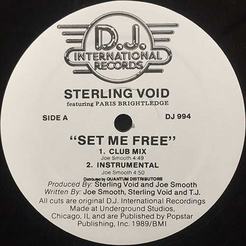 STERLING VOID // SET ME FREE (4VER)