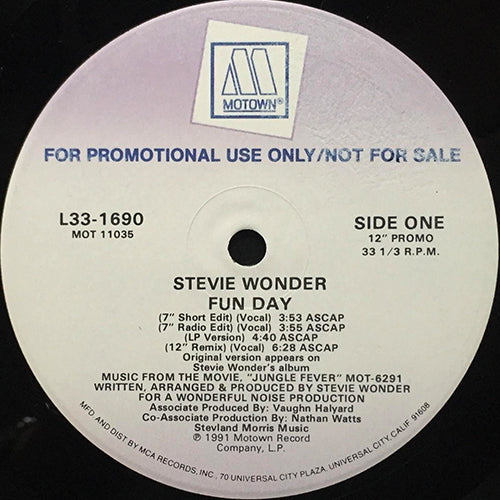 STEVIE WONDER // FUN DAY (8VER)