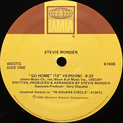 STEVIE WONDER // GO HOME (9:22) / (INSTRUMENTAL) (8:36)