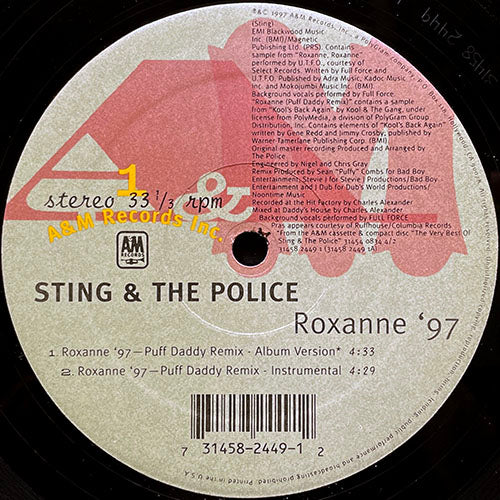 STING & POLICE // ROXANNE '97 (PUFF DADDY REMIX) (4VER)