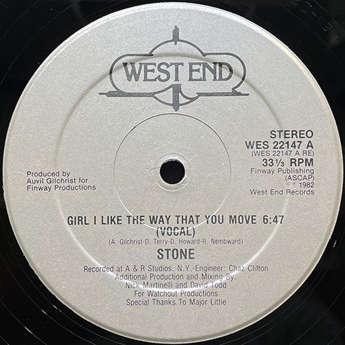 STONE // GIRL I LIKE THE WAY THAT YOU MOVE (6:47) / (DUB MIX) (6:10)