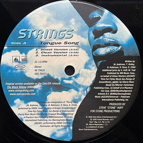 STRINGS // TONGUE SONG (3VER) / RAISE IT UP (3VER)