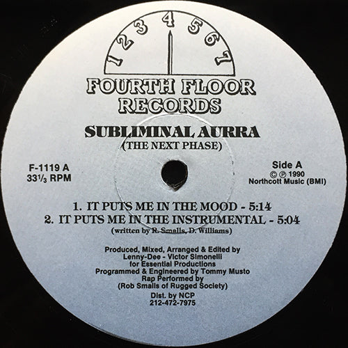 SUBLIMINAL AURRA // THE NEXT PHASE (EP) inc. IT PUTS ME IN THE MOOD (2VER) / TRY YAZZ ON E / THE MIST / MIST IS IN MY MIND