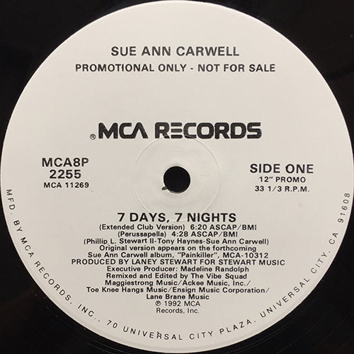 SUE ANN CARWELL // 7 DAYS, 7 NIGHTS (4VER)