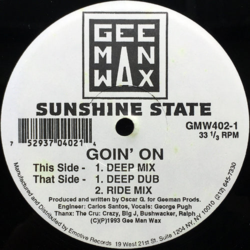 SUNSHINE STATE // GOIN' ON (3VER)