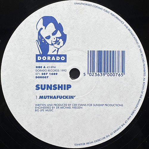 SUNSHIP // MUTHAFUCKIN' / THE 13TH KEY