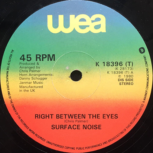 SURFACE NOISE // RIGHT BETWEEN THE EYES / ZERO ONE