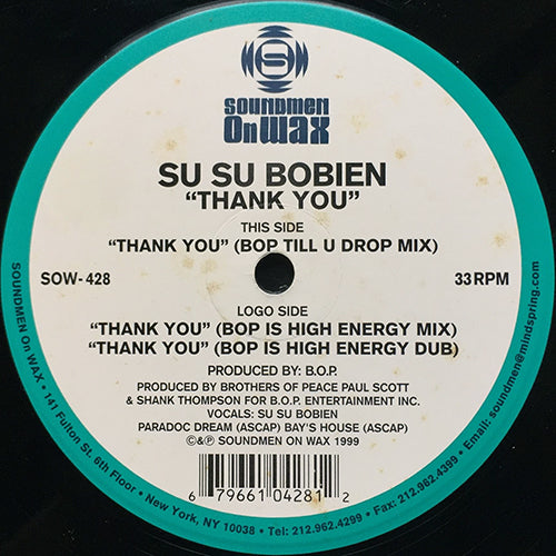 SU SU BOBIEN // THANK YOU (3VER)