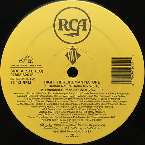 SWV // RIGHT HERE (HUMAN NATURE RADIO MIX) (4VER) / DOWNTOWN