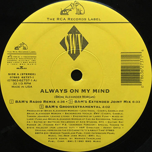 SWV // ALWAYS ON MY MIND (3VER) / YOU'RE ALWAYS ON MY MIND (2VER)