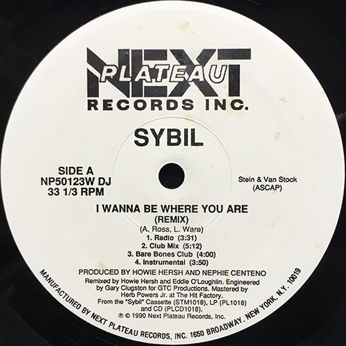 SYBIL // I WANNA BE WHERE YOU ARE (REMIX & LP VERSION) (5VER) / LIVING FOR THE MOMENT (2VER)
