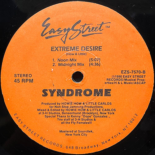 SYNDROME // AIN'T NO DISH / STATE OF THE ART / EXTREMEM DESIRE (2VER)