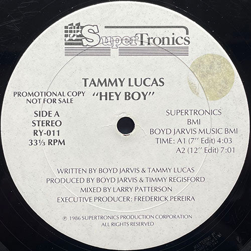TAMMY LUCAS // HEY BOY (7:01/4:03) / (DUB) (6:13) / (ROUGH MIX) (5:39)