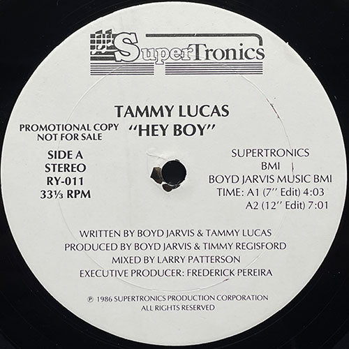 TAMMY LUCAS // HEY BOY (7:01/4:03) / (DUB) (6:13) / (ROUGH MIX) (5:39)