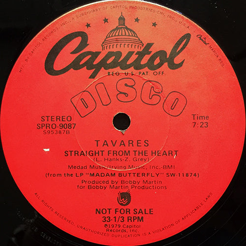 TAVARES // STRAIGHT FROM THE HEART (7:23)