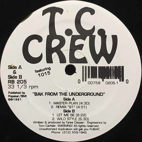 T.C. CREW feat. 1015 // BAK FROM THE UNDERGROUND (4VER)