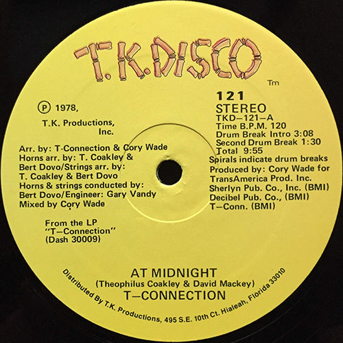 T-CONNECTION // AT MIDNIGHT (9:55) / PLAYIN' GAMES (3:55)