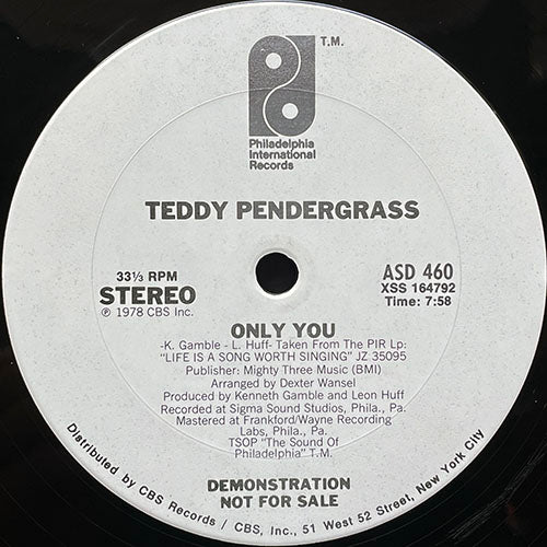 TEDDY PENDERGRASS // ONLY YOU (7:58)