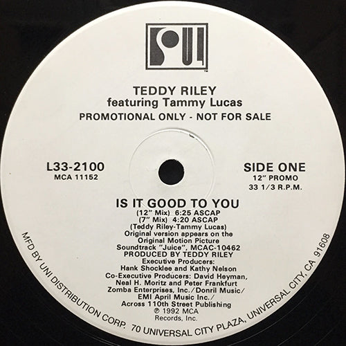 TEDDY RILEY feat. TAMMY LUCAS // IS IT GOOD TO YOU (5VER)